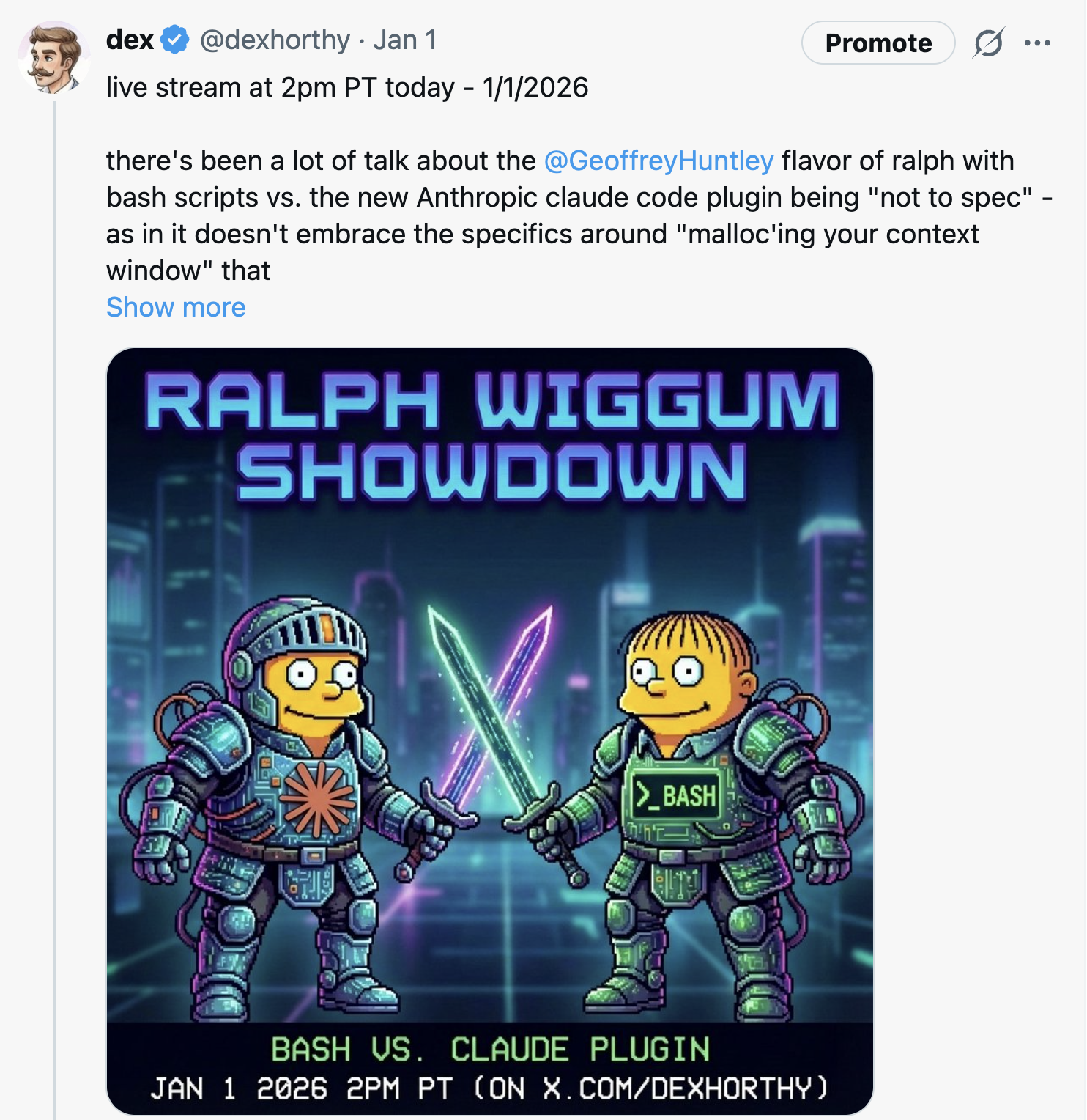 Ralph Twitter discussion